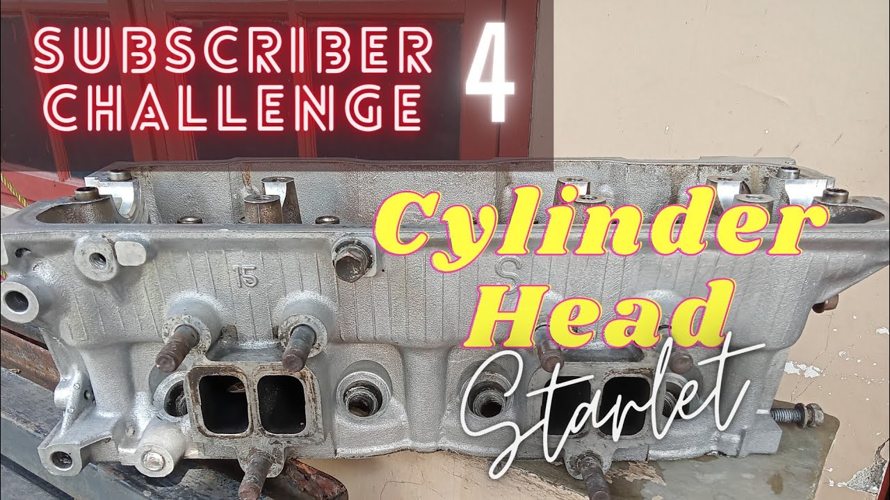 Bersihkan Cylinder Head Starlet |Subscriber Challenge Part 4