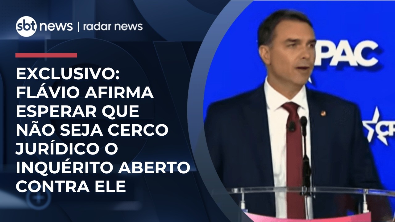 &ldquo;Espero que n&atilde;o seja cerco jur&iacute;dico&rdquo;, diz Fl&aacute;vio Bolsonaro ap&oacute;s Moraes abrir inqu&eacute;rito | #RadarNews