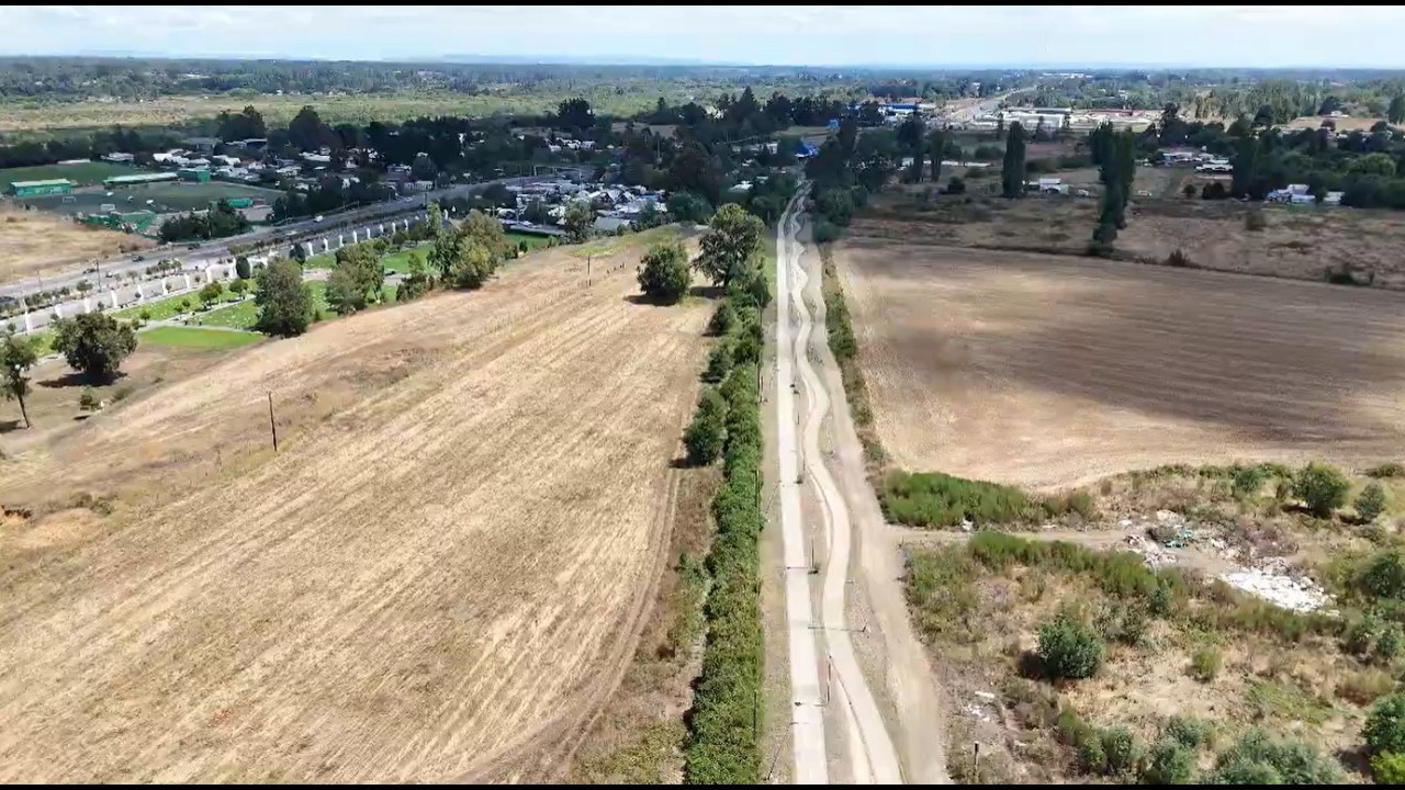 Sectores de la ciclovía entre Temuco y Labranza