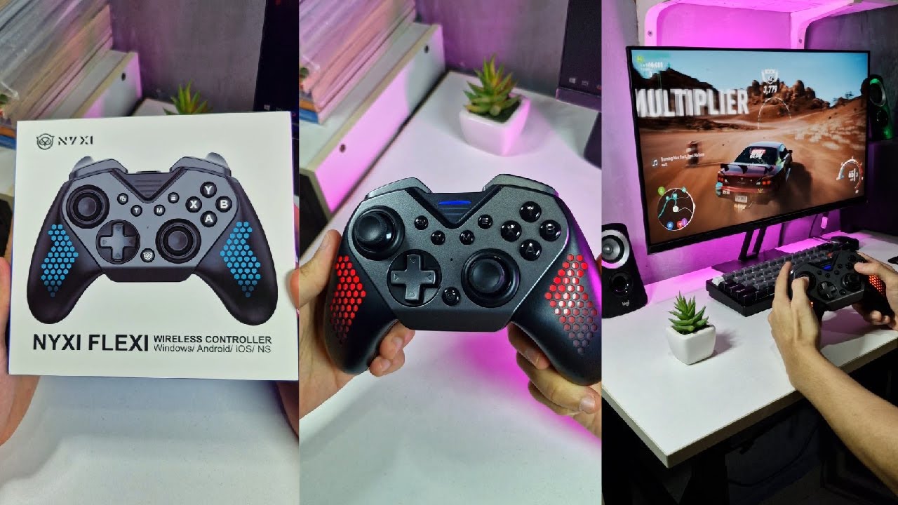 NYXI Flexi Controller Unboxing ! & PC Gaming Testing