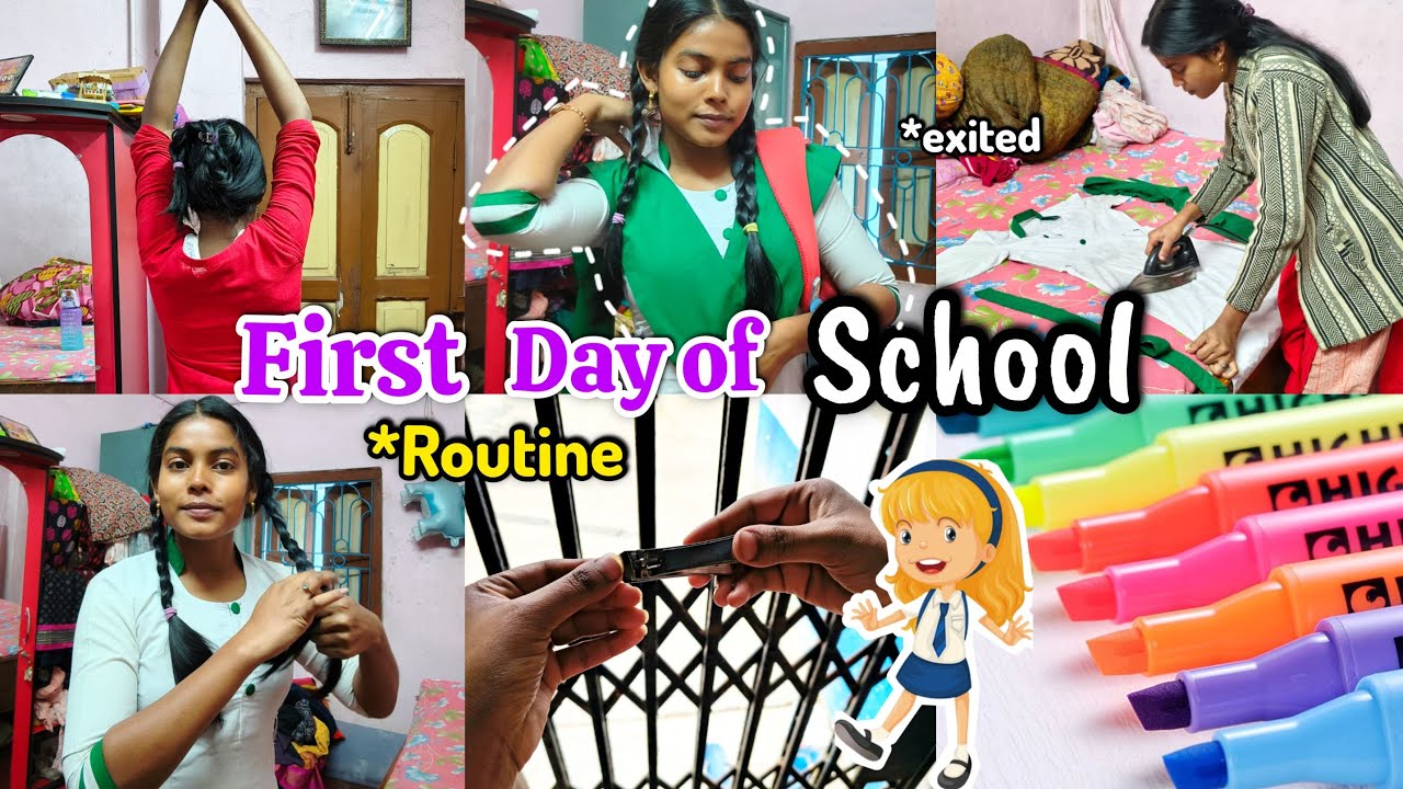 🎒FIRST DAY OF SCHOOL ROUTINE AFTER EXAM📚 ||How to become a good Student💯 #studyroutine #studyvlog