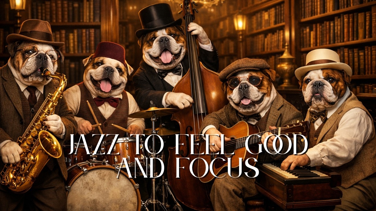 🐶🎷 BULLDOG SOUL GROOVE 🎻🐶 ДЖАЗ ДЛЯ ХОРОШЕГО НАСТРОЕНИЯ И СОСРЕДОТОЧЕННОСТИ