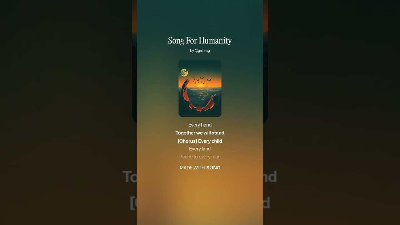 Song For Humanity