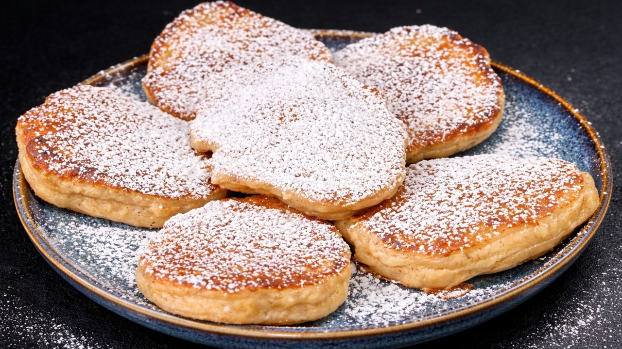 Das Hauptgeheimnis Apfelpfannkuchen selber machen | Schnelles Rezept und zarte & dünne Pfannkuchen