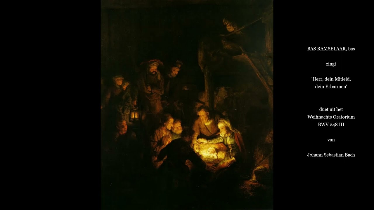Bas Ramselaar zingt 'Herr, dein Mitleid, dein Erbarmen', Weihnachts Oratorium BWV 248 III, J.S. Bach