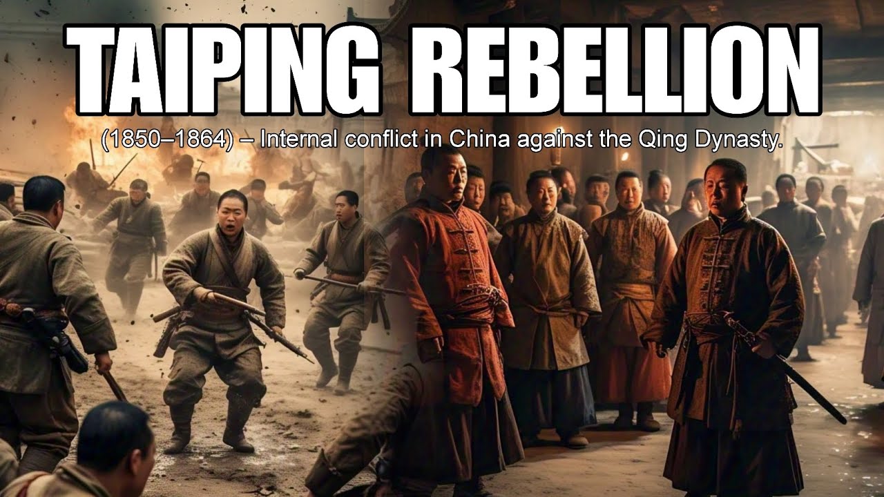 Taiping Rebellion (1850&ndash;1864) &ndash; Internal conflict in China against the Qing Dynasty