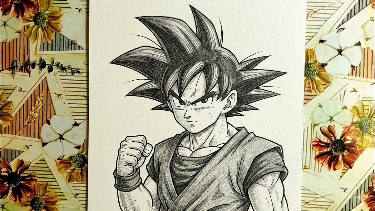 Goku Drawing for Beginners Step-by-Step