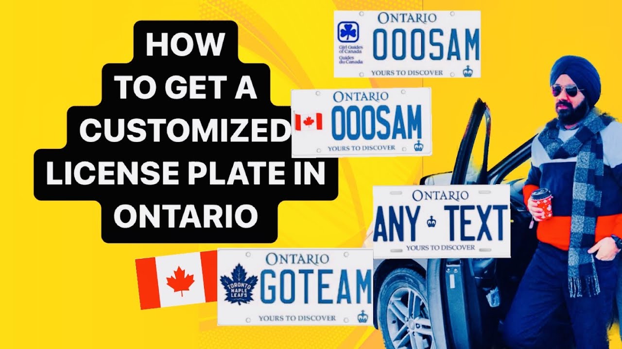 How to get customized license plate in Ontario.