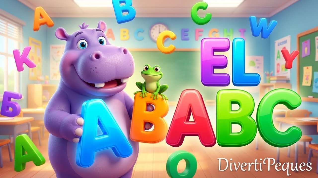 ¡EL ABC PARA NIÑOS! 🔤 Canción Infantil del Alfabeto  DivertiPeques