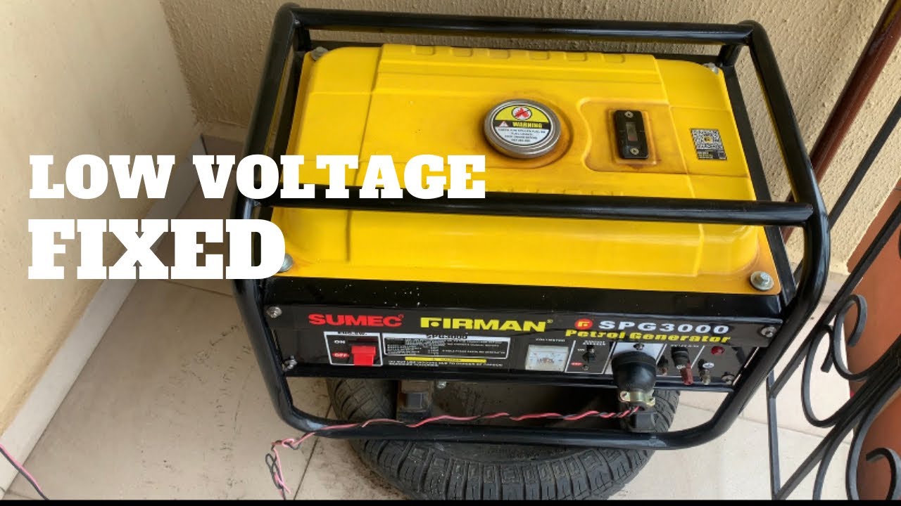 GENERATOR LOW VOLTAGE - FIXED #diy