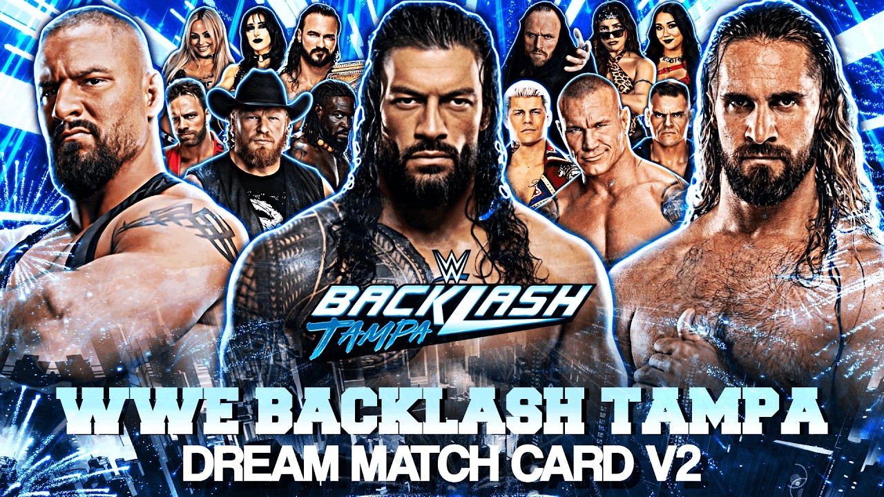 Карта матчей мечты WWE Backlash Tampa 2026, версия 2.
