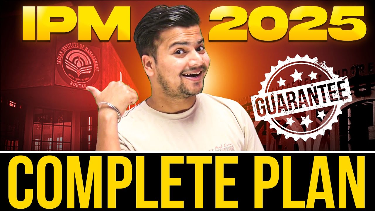 IPMAT 2025 One Year Strategy | Complete 1 Year Study Plan📝| Topper's Strategy to Crack IPMAT💯