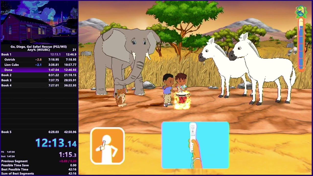 Go, Diego, Go! Safari Rescue (Wii) - Any% Speedrun in 42:36