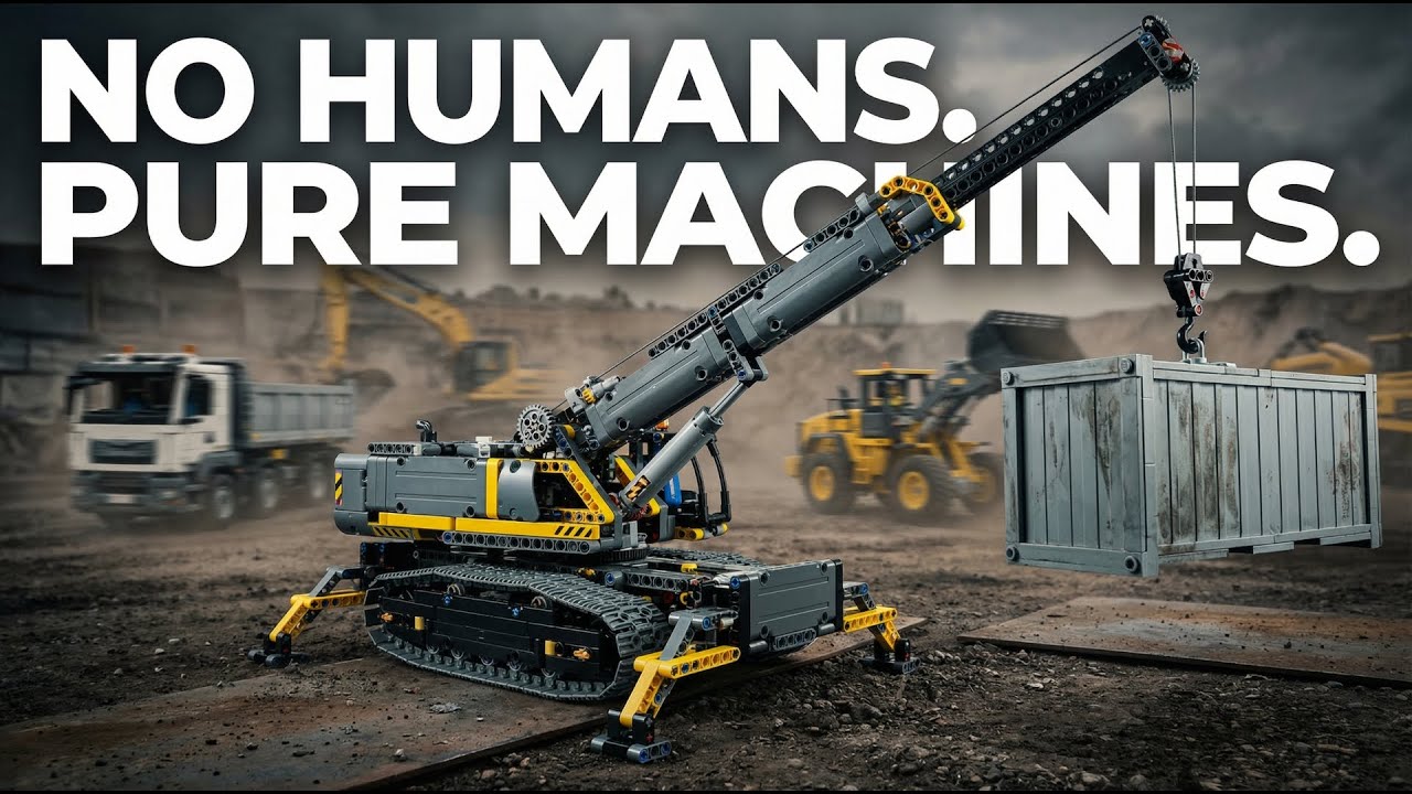 LEGO Heavy Machinery Transport  Hyper Realistic Logistics in 4K