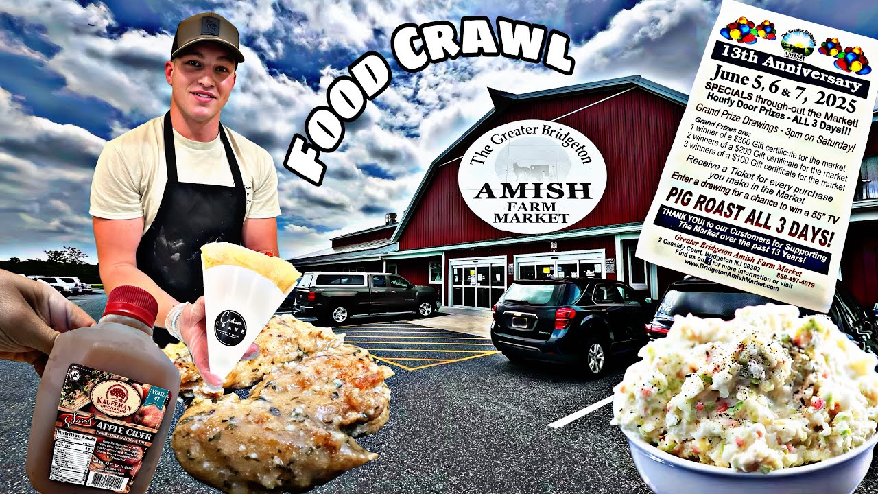 Amish Food Crawl Gone Wild! Wings, Crepes, & Coleslaw at NJ’s Hidden Farmer’s Market