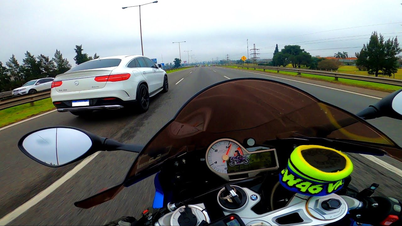 🚀Motos vs Autos - BMW S1000RR Argentina VS Mercedes Benz GLE 400 Coupe 💥