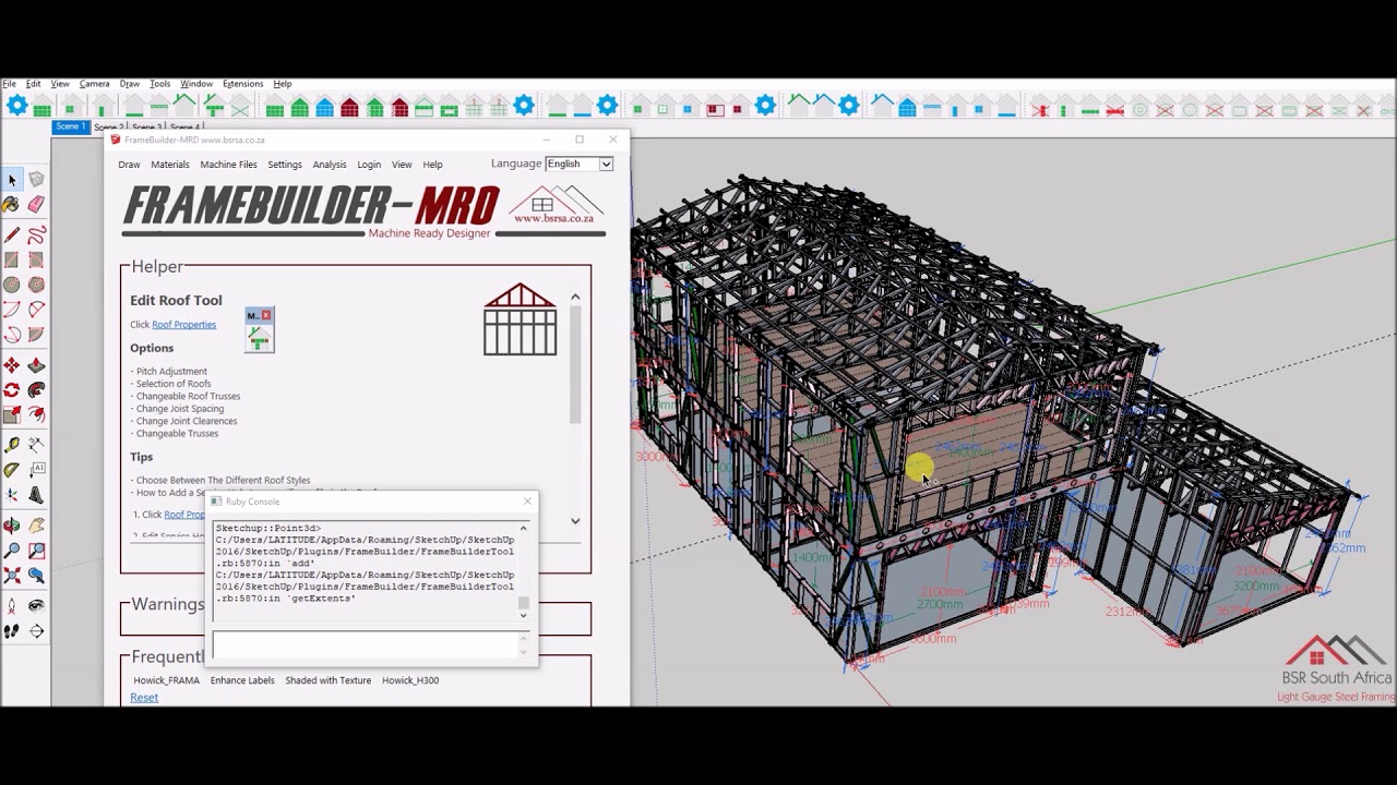 FrameBuilder-MRD Draw Sample House Demonstration