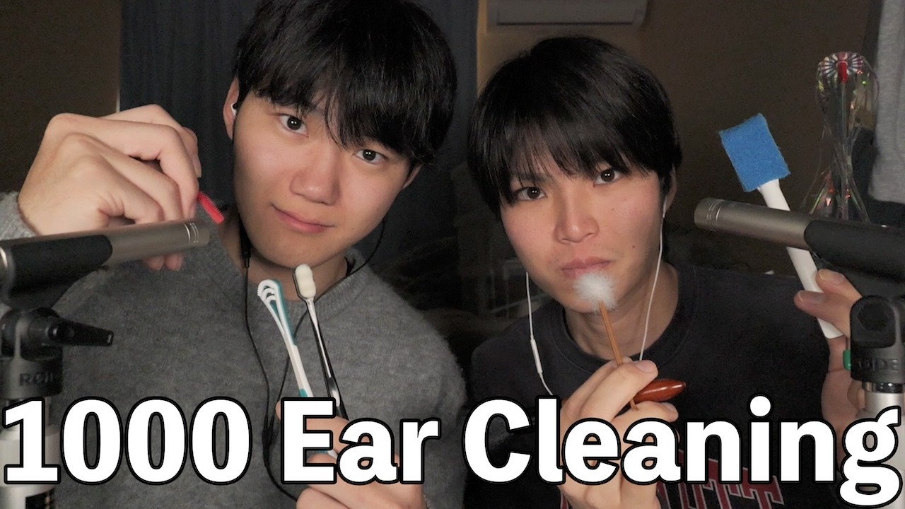 【ASMR】1000種類の耳かきできるまで終われません！！眠れる音【SUB】1000 Ear Cleaning ASMR