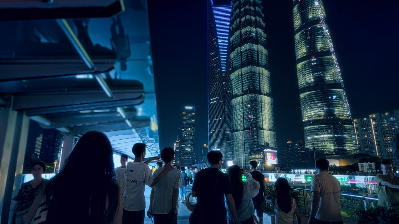 SHANGHAI Futuristic City: Lujiazui, China's Financial Engine | 4K