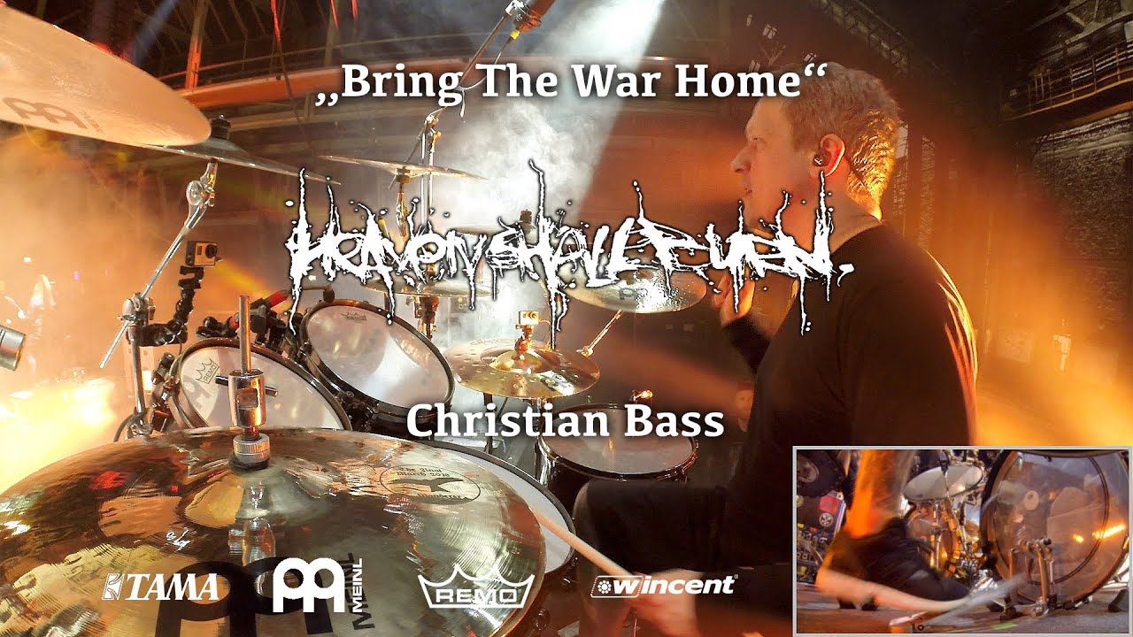 Christian Bass - Heaven Shall Burn | Bring The War Home live @ Zenith M&uuml;nchen 16/03/18 | Drumcam