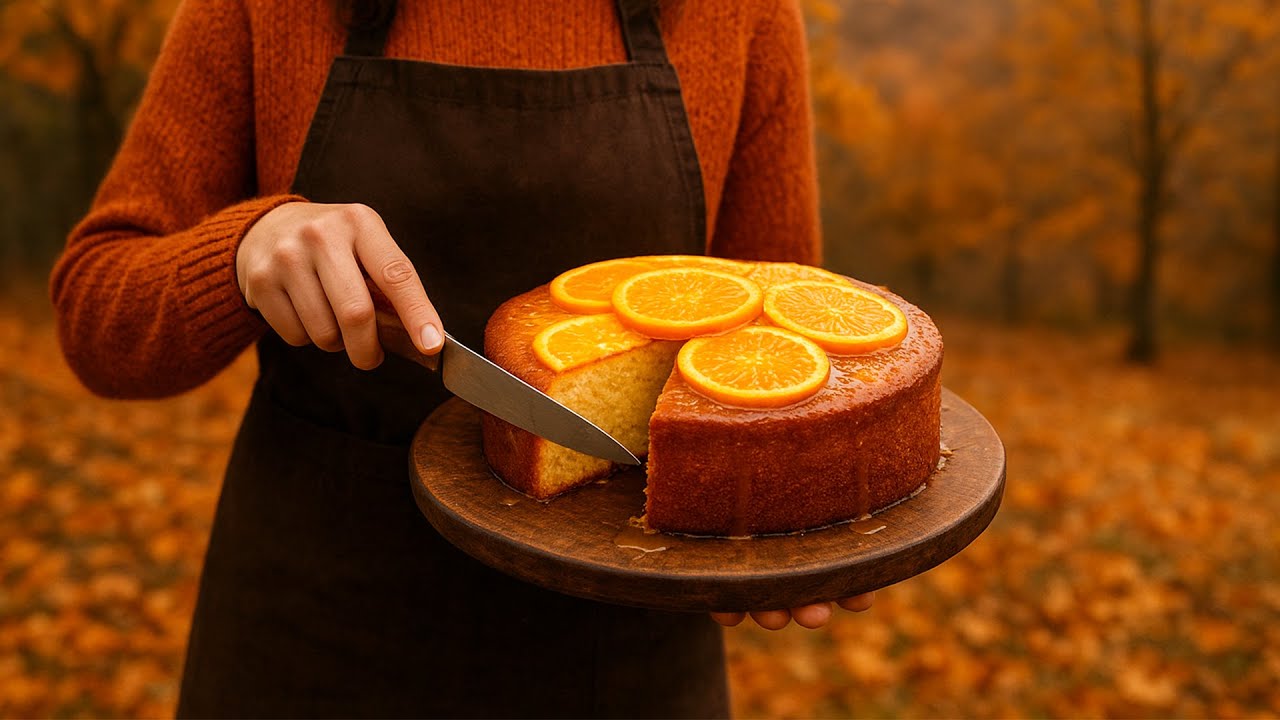 A Cozy Homemade Orange Cake for the Last Days of Autumn!🍊🍁