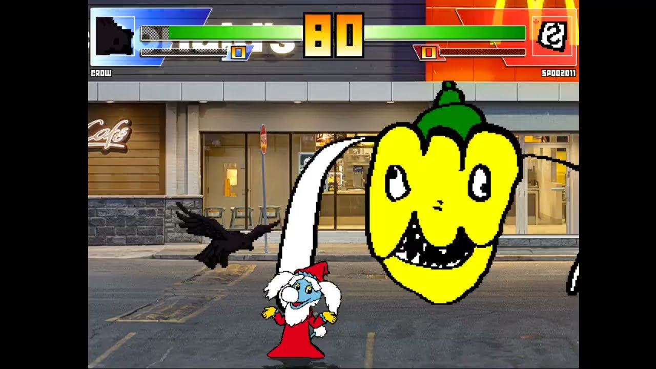 Mugen Random Battles: Crows Vs SPOO2011 (Flashing Lights Warning)