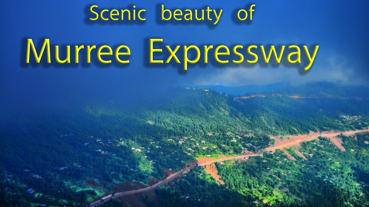Experience the scenic drive on Murree Expressway N75 to Murree, Pakistan