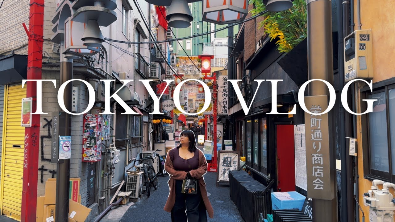 I’m just a girl in Tokyo vlog | café, anime gallery, + a soft Disney day & dinner