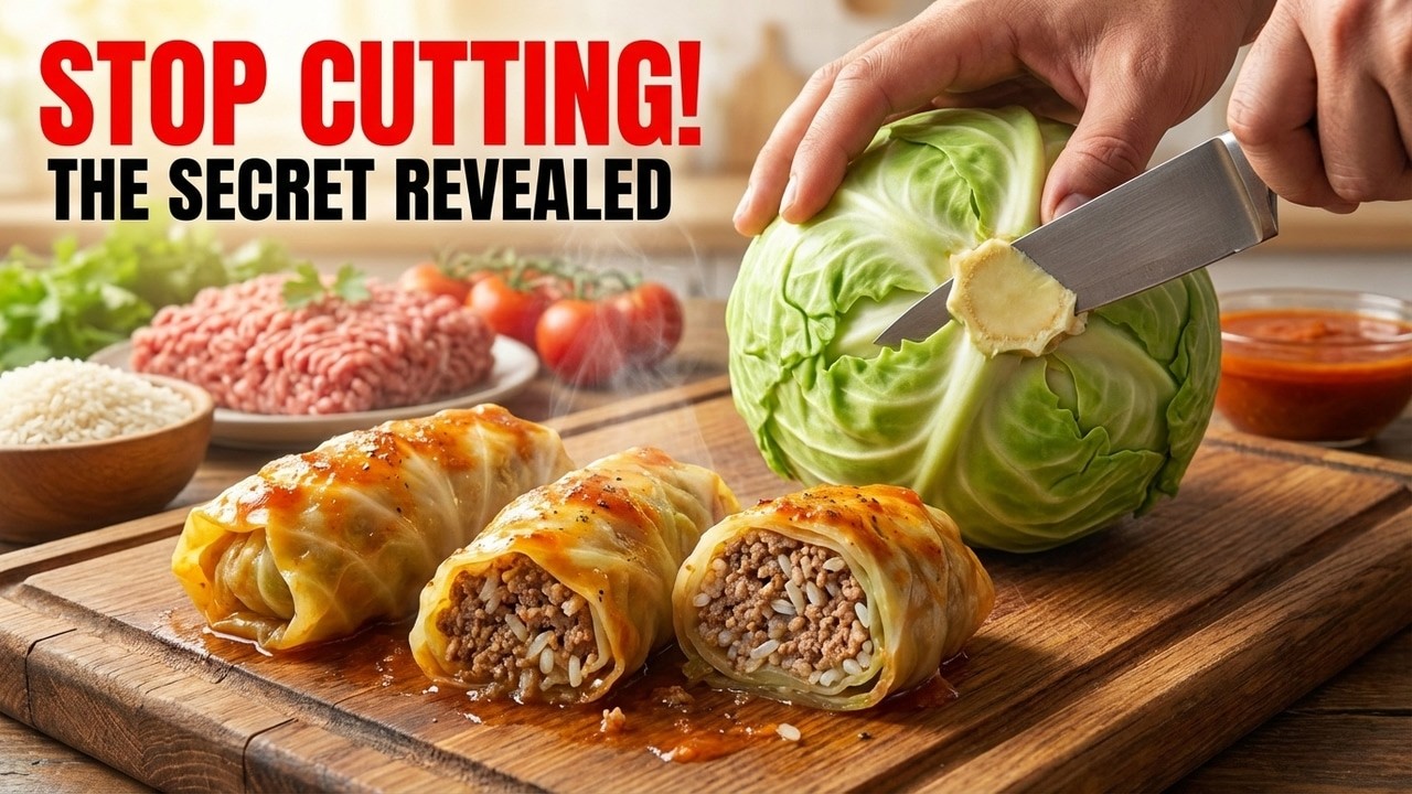 It turns out we've been cutting cabbage incorrectly for years. This discovery shocked me.