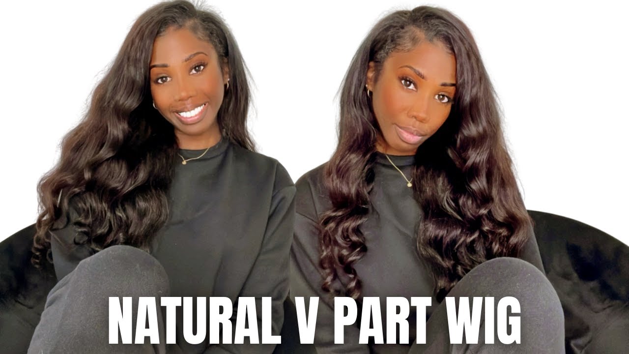 REALISTIC Kinky Straight V-Part Install! | Klaiyi Hair