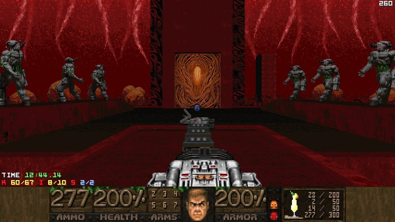 Doom 2 - Pina Colada 2 (Maps 26 & 27: World's Sin & Credits): UV-Max (Map Author: eater29)