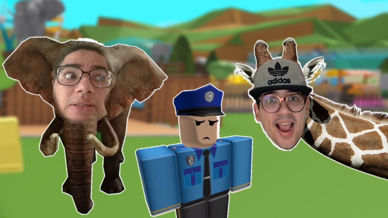 NOS DISFARÇAMOS DE ANIMAIS DO ZOOLÓGICO NO PROP HUNT!!! (Roblox - HIDE AND SEEK TRANSFORM)