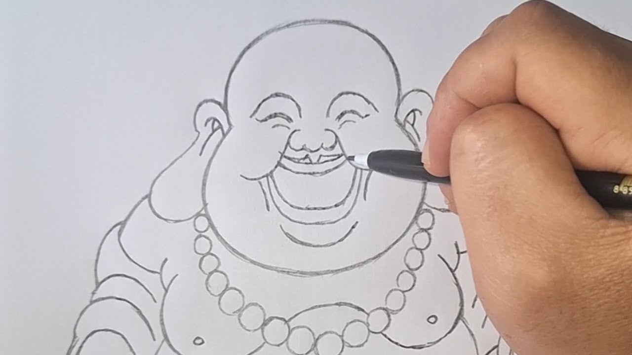 สอนวาดรูปพระสังกัจจายน์แบบง่ายๆ ลายไทย ลายสัก สักลาย Tattoo สอนวาดรูป สอนวาดการ์ตูน