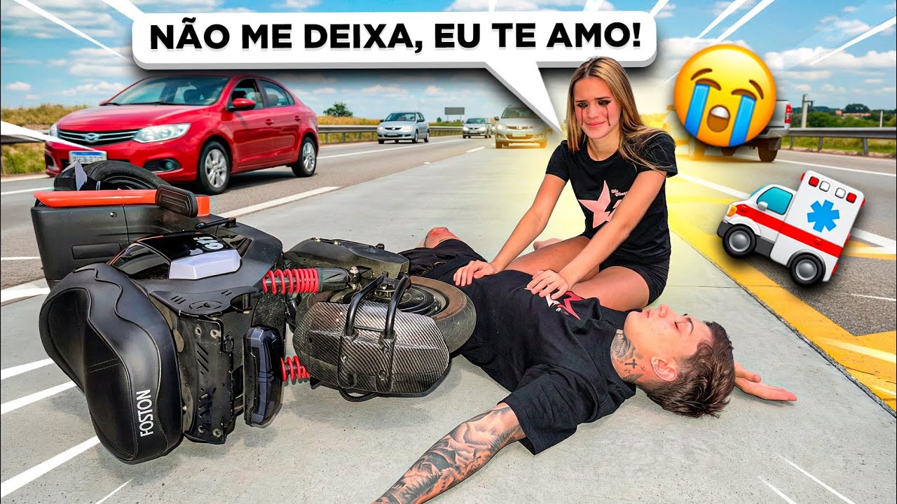 N&Atilde;O ME DEIXA, EU TE AMO! *ELE CAIU DE MOTO E ELA LEMBROU QUE AINDA AMA ELE*