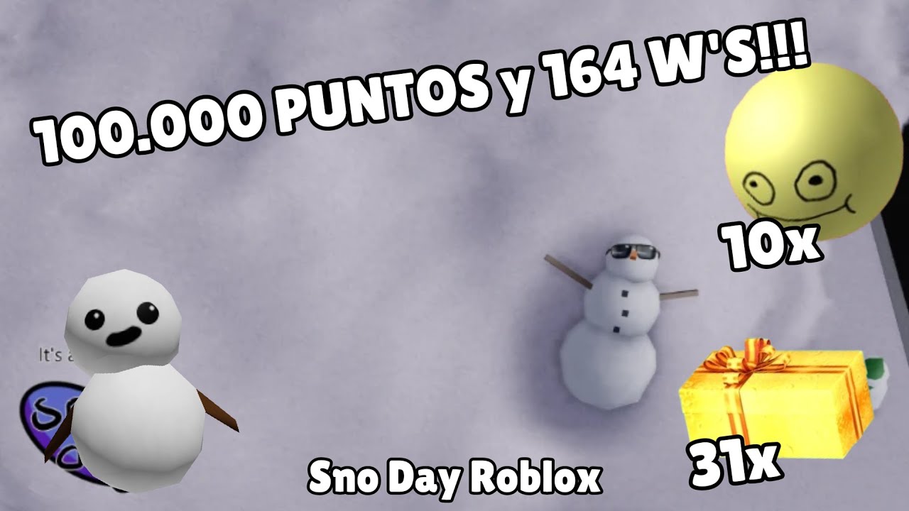 GASTO 100.000 PUNTOS Y 164 W'S | SNO DAY ROBLOX