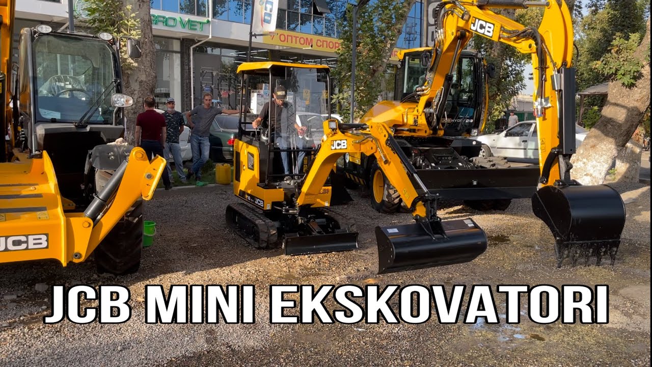 JCB MINI EKSKOVATOR 1.6 TONNALIK. LIZINGGA. TEST DRIVE. TOSHKENT