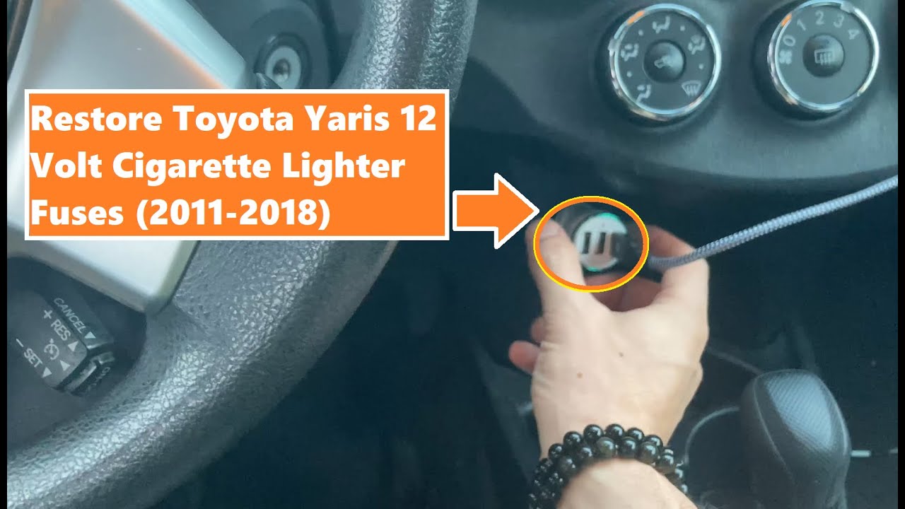 Toyota Yaris 12 Volt Fuse Cigarette Lighter Fuses (2011-2018)