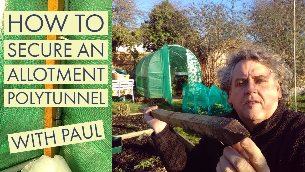 Securing a Garden or Allotment Polytunnel, Feb 2019