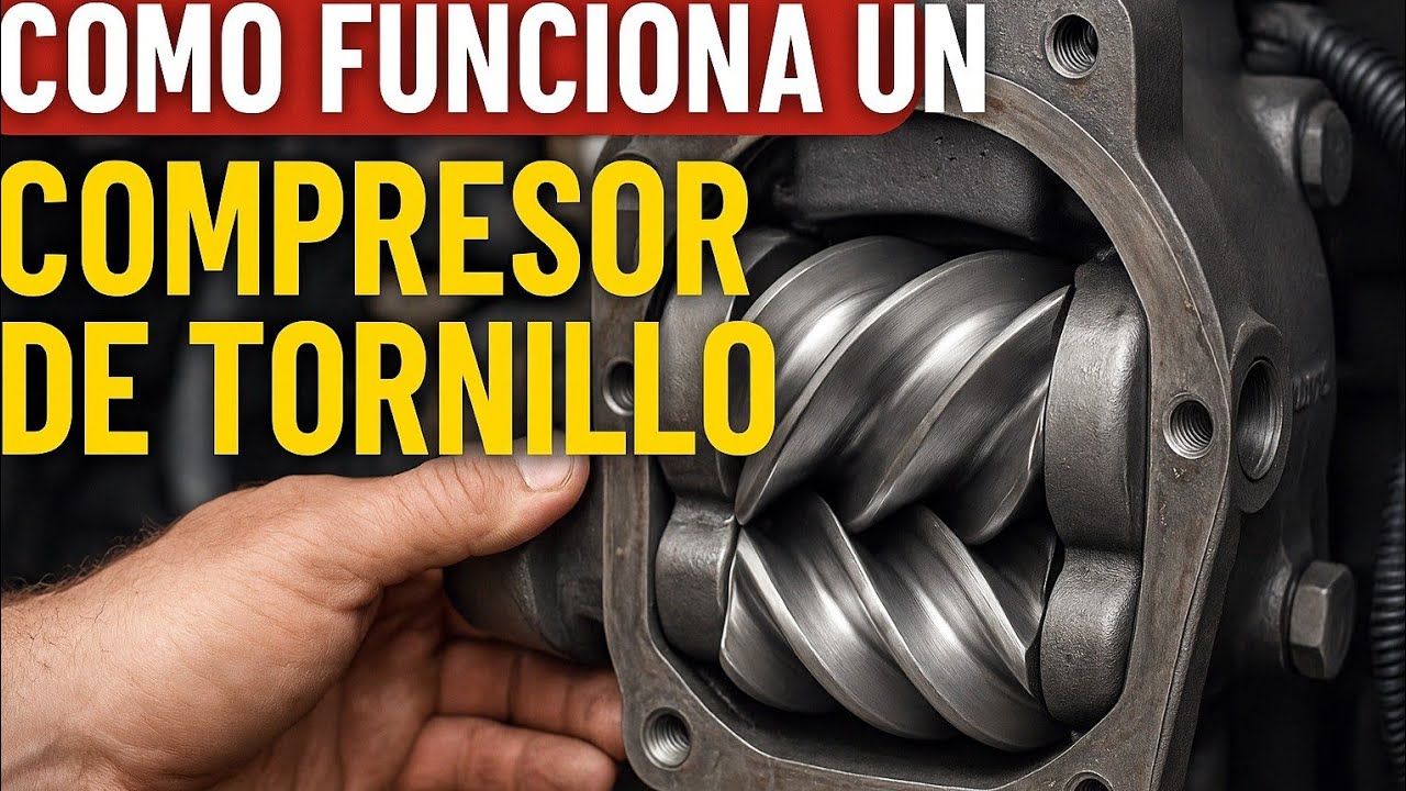 Como funciona un compresor de tornillo. @Rosenrot-Re 