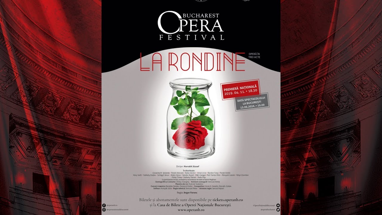 Jurnal de Festival - Ziua 7 - Bucharest Opera Festival 2024 – La Rondine – Opera Maghiara Cluj
