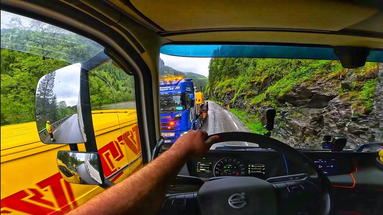 Just relax and enjoy 😍 POV Truck Driving Norway 4K60 Volvo FH540