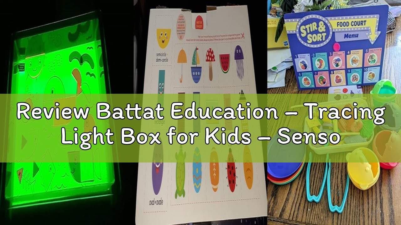 Review Battat Education – Tracing Light Box for Kids – Sensory Light Up Board – Educational Toys for