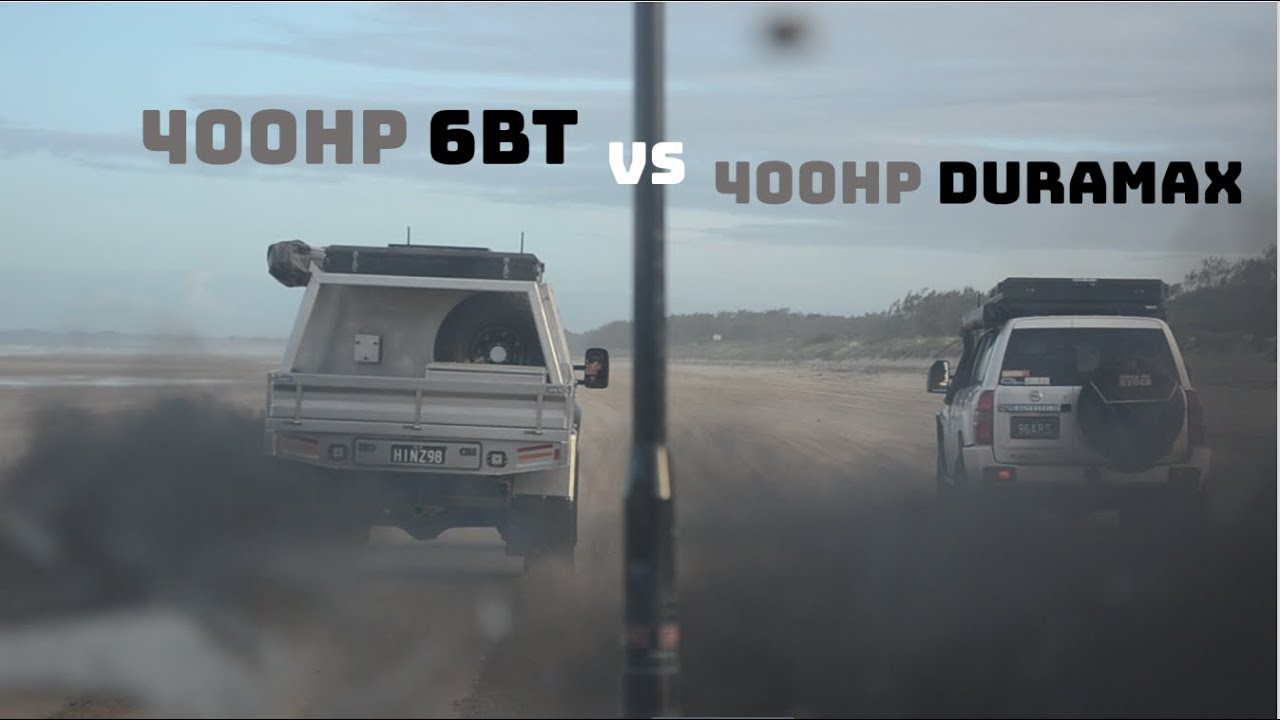 Big boost 6BT and Duramax Patrol Beach Sesh