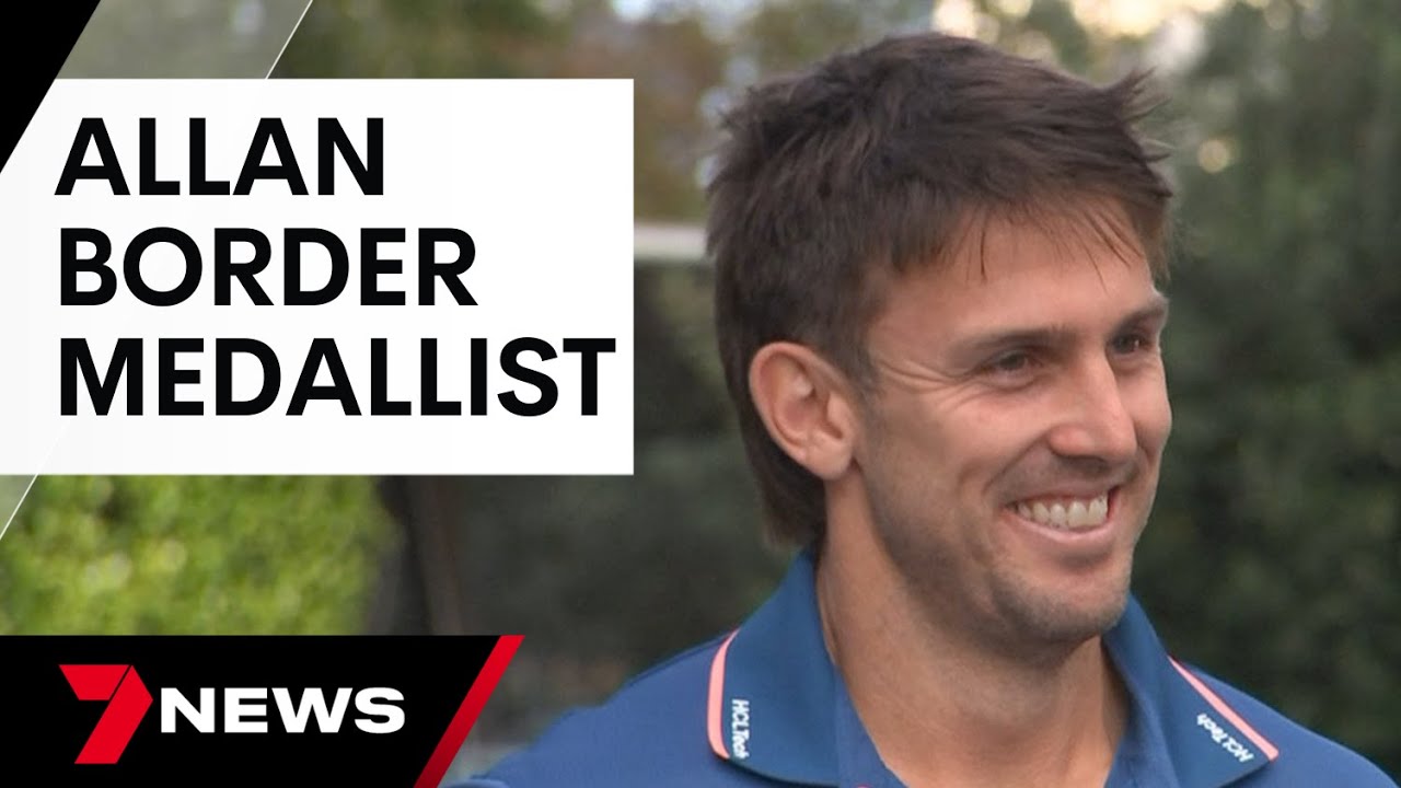 Mitch Marsh wins 2024 Allan Border Medal | 7 News Australia