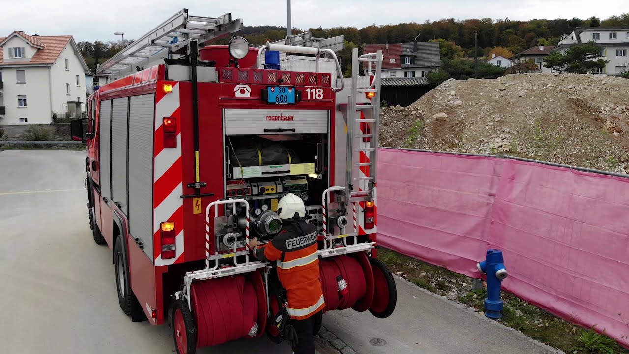 Einsatz TLF: Anfahrt und Inbetriebnahme Pumpe