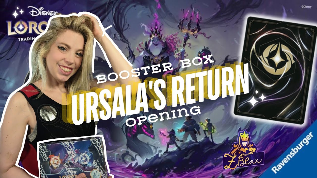 MOST BEAUTIFUL ENCHANTED RARE! Disney Lorcana Chapter 4 Ursula's Return Booster Box Opening #lorcana