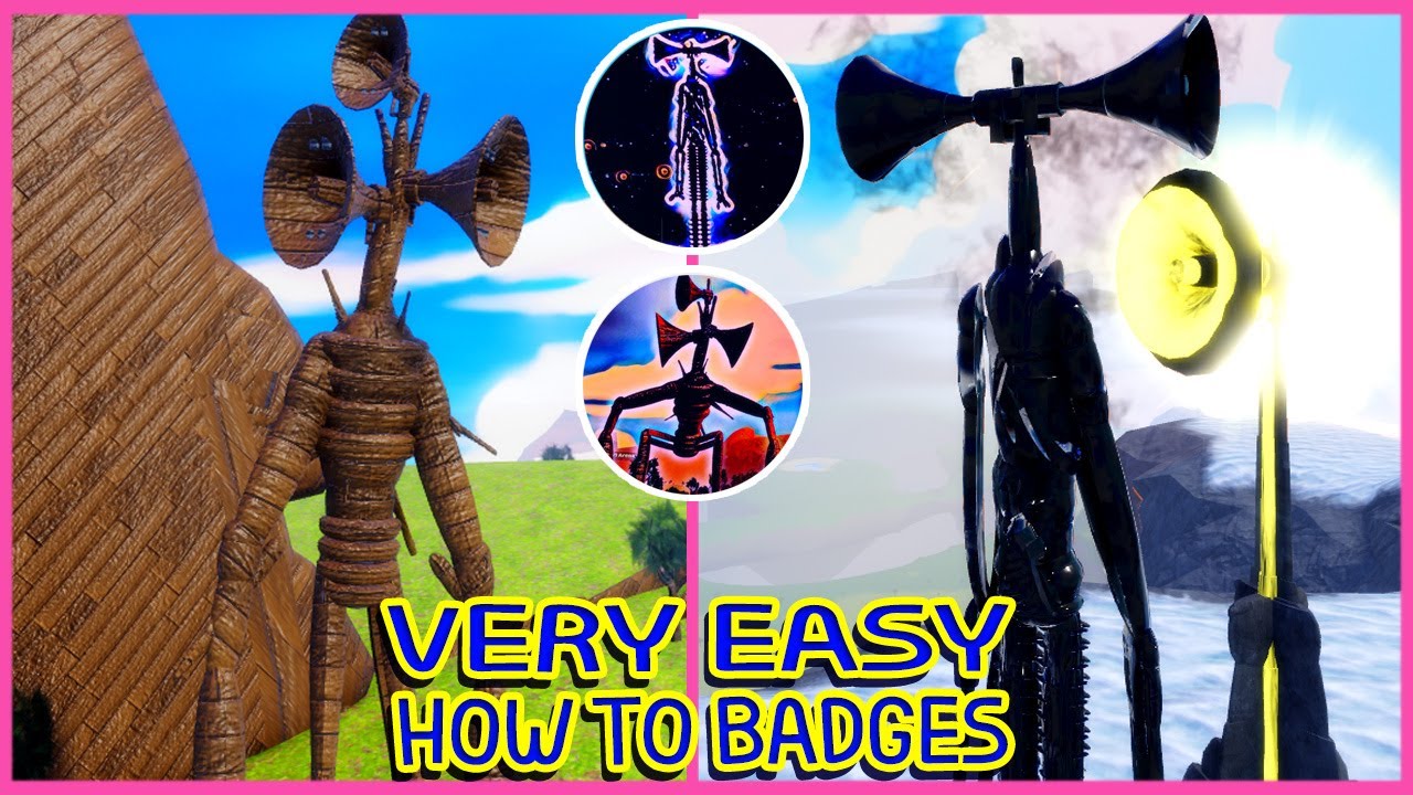 Roblox Update - How To Get Wood SirenHead and Dark SirenHead Badges Morph In Tiny Universe Roleplay
