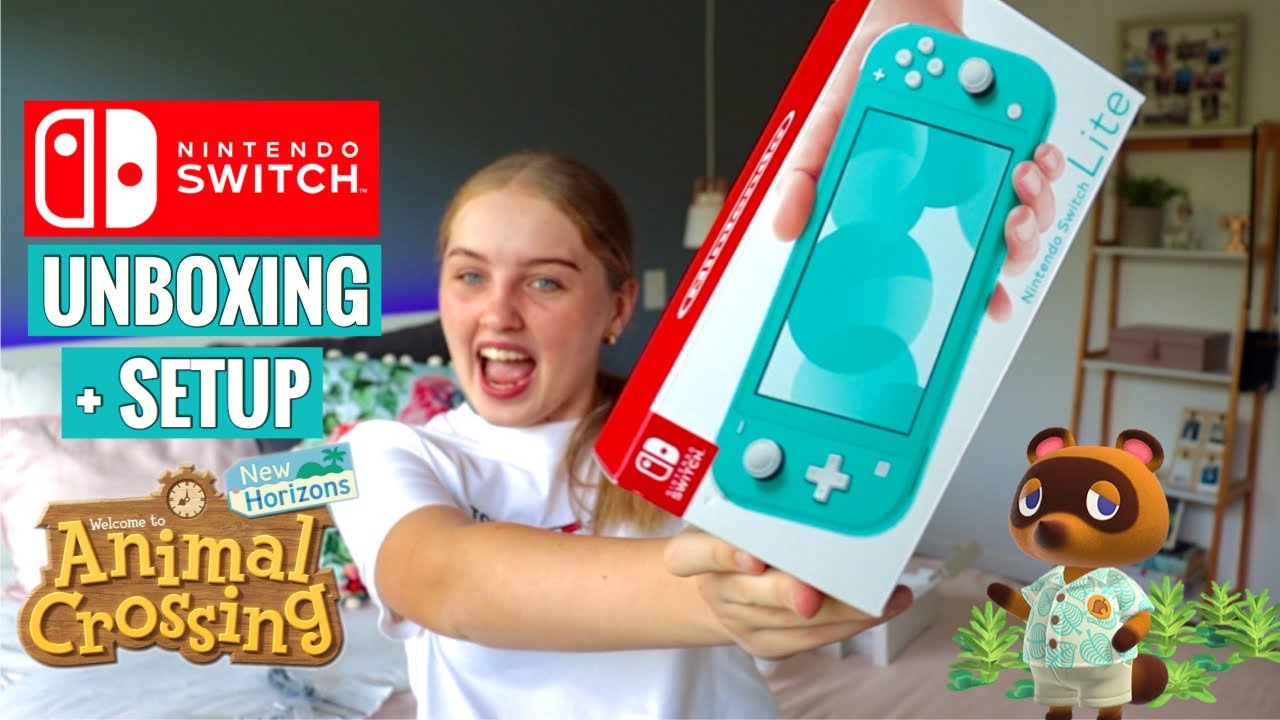 Nintendo Switch Lite Unboxing ft. Animal Crossing New Horizons