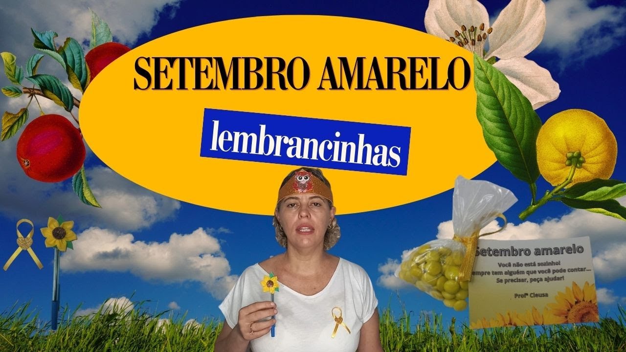 Ideia de lembrancinhas para Setembro Amarelo