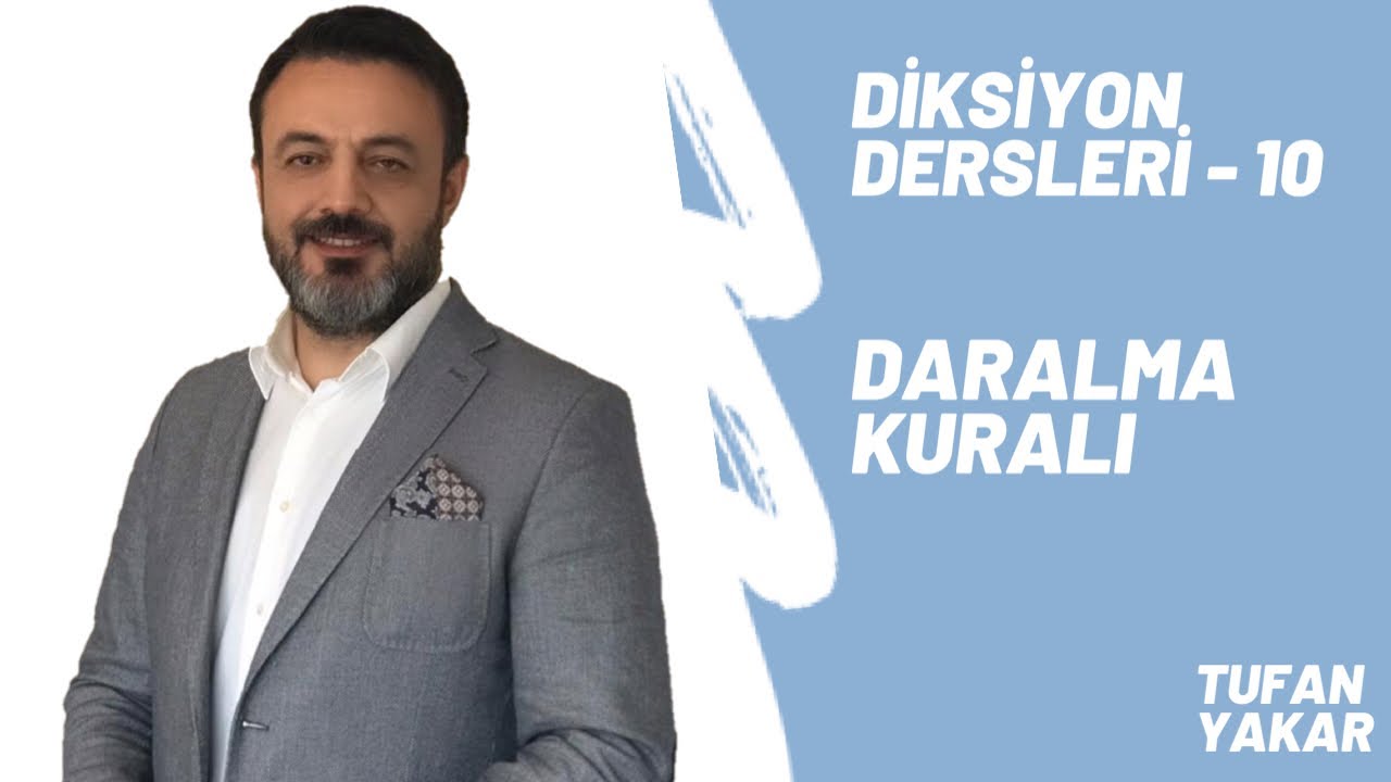 Diksiyon Eğitimi  | 10 - Daralma kuralı